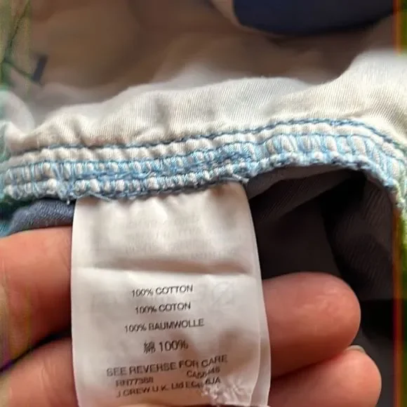 J.Crew Girls Ruffle Short, blue, Sz 7 - Picture 4 of 4